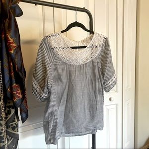LOFT Half Sleeve Blouse (Size M)